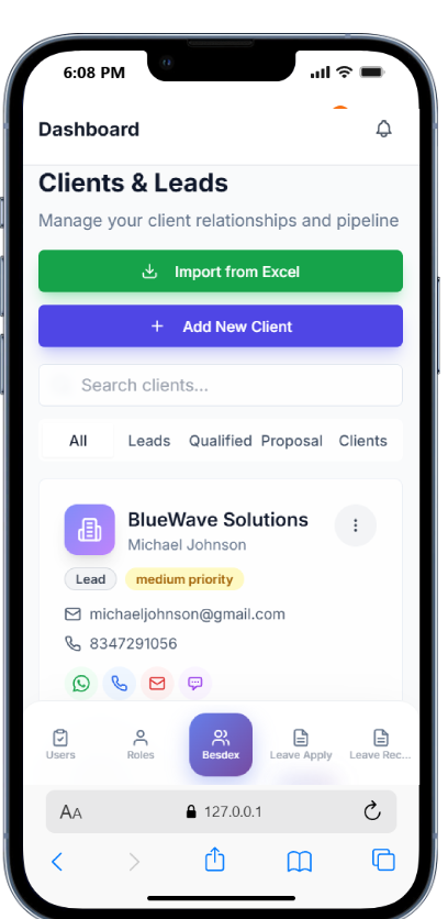 Mobile App Dashboard Preview
